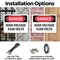 Signmission High Voltage 4160 Volts Danger Sign, Plastic, 10in W x 7in L, 2PK OS-2PACK-DS-P-710-L-1957 - alternate 3